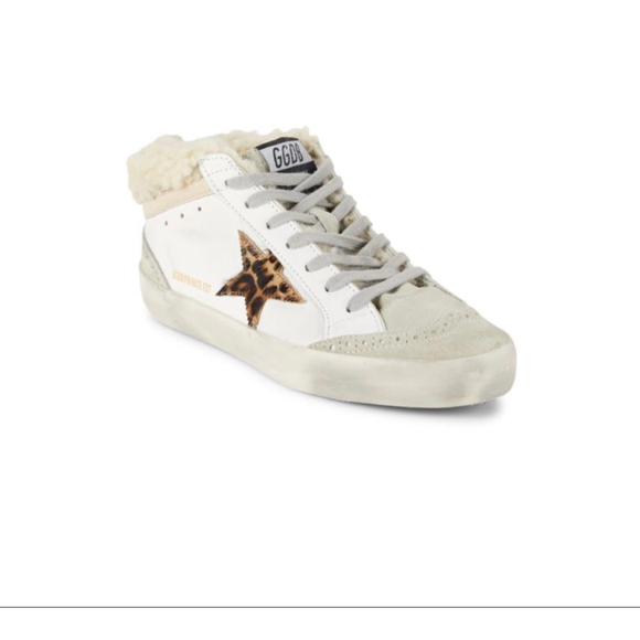 Women's Golden Goose Mid-Star Shearling Sneakers - Picture 2 of 7